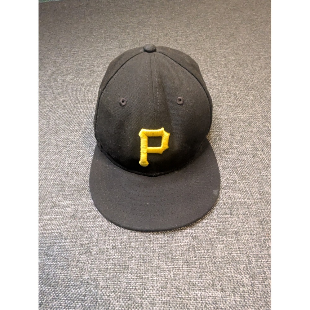 Pittsburgh Pirates Hat Mens Fitted 7 3/8 Black New Era 59Fifty MLB Baseball Cap